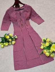 Aarohi Pink  cotton Kurti 