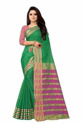 AASTHA VOL-1 Green CottonSilk Saree