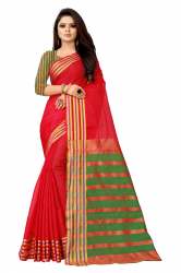 AASTHA VOL-1 RED CottonSilk Saree