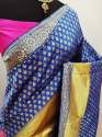 ANTARA VOL -1  Blue cotton silk saree thumb 1