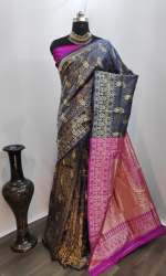 ANTARA VOL -2 Navy Blue  cotton silk saree