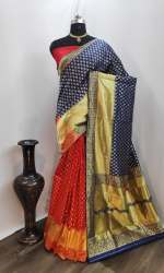 ANTARA VOL -2 NavyBlue  cotton silk saree