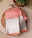 Apsara Peach Cotton Silk Saree thumb 2