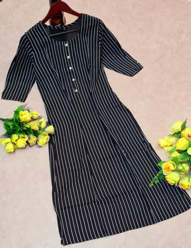 Asmita Black cotton Kurtis