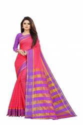 Banita Pink cotton silk saree