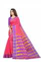 Banita Pink cotton silk saree thumb 1