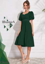 Bhumira 04 Green Cotton Western Top