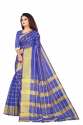 charvi fabulous vol-2 Blue silk saree thumb 1
