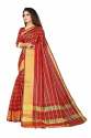 charvi fabulous vol-2  Red silk saree thumb 1