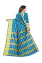 charvi fabulous vol-2  Sky Blue  silk saree thumb 1