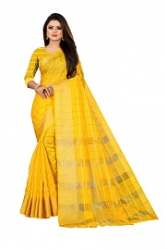 charvi fabulous vol-2  yellow silk saree