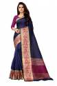 Crystal Vol 1 Blue Art Silk Saree 