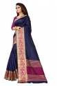 Crystal Vol 1 Blue Art Silk Saree  thumb 1