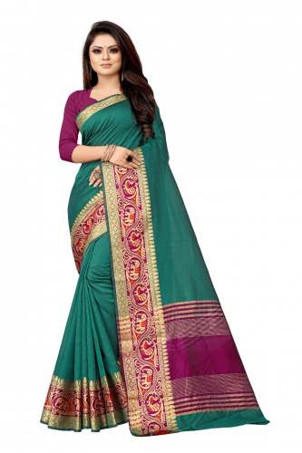Crystal Vol 1 Green Art Silk Saree 