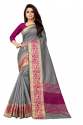 Crystal Vol 1 Grey  Art Silk Saree  thumb 1