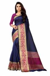 Crystal vol-1 Navy blue silk saree