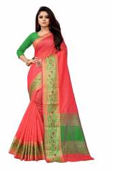 Crystal Vol 1 Orange  Art Silk Saree 