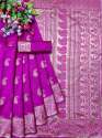 Dhara Butti Rani Pink Banarasi Silk Saree