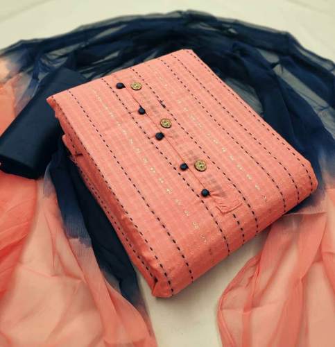 Ganga Light Pink cotton dress Material