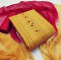 Ganga yellow cotton dress Material