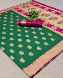Goldan Keri Green Silk Saree