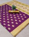 Goldan Keri Purple Silk Saree thumb 1
