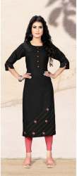  JASHAN  Black Cotton Kurti