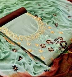 Jasmin LightGreen Cotton Dress Material