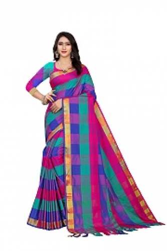 jivika gracefull Blue cotton silk saree