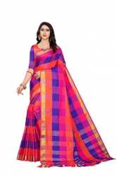 jivika gracefull orange  cotton silk saree