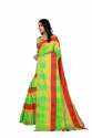 jivika gracefull Parrot Green cotton silk saree thumb 1