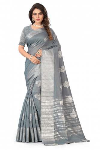 Kaneera Grey Silk Saree