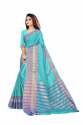 KASHVI VOL-1 Sky blue cotton silk saree thumb 1