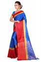 Kaveri Blue Cotton Saree thumb 1