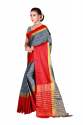 Kaveri Grey Cotton Saree thumb 1