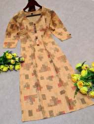 Ketki Yellow cotton kurti 