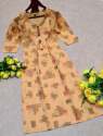 Ketki Yellow cotton kurti  thumb 1