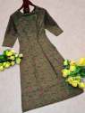 Kinnari Green cotton Kurtis