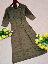 Kinnari Green cotton Kurtis