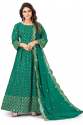 Krishi Green Georgette Gown