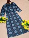Life style Blue cotton kurti 