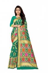 MASAKKALI VOL -1 Green cotton silk saree