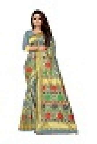 MASAKKALI VOL -1 Grey cotton silk saree