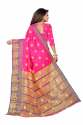 MONIKA BUTI PALLU Pink cotton silk saree thumb 2