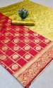peacock-red-banarasi-silk-saree