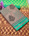 RANG Green Cotton Dress Material