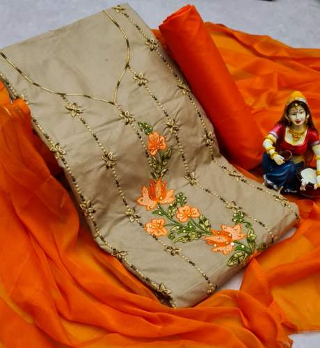 RATI SkinColor Cotton Dress Material