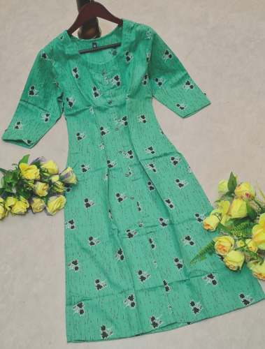 Riva Green  cotton Kurtis