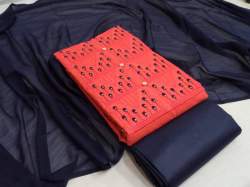 ROSSY-2 Light Pink cotton Dress Material