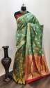 Royal vol- 1 Green cotton silk saree
